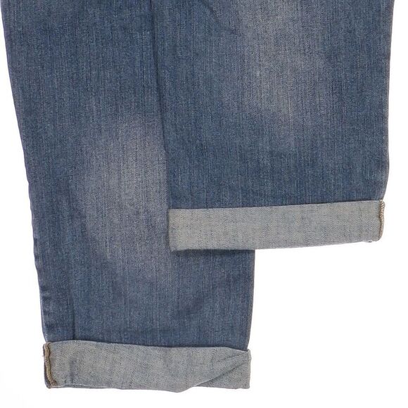 Apt 9 Jeans Womens Size Modern 4 Capri Crop Distressed Cuffed Blue Measure 30x17 - Picture 6 of 8